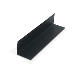 1-1/2 in. D x 1-1/2 in. W x 72 in. L Black Styrene Plastic 90° Even Leg Angle Moulding 108 Lineal Feet (18-Pack)