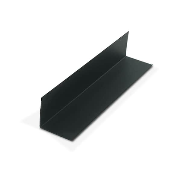 1-1/2 in. D x 1-1/2 in. W x 72 in. L Black Styrene Plastic 90° Even Leg Angle Moulding 108 Lineal Feet (18-Pack)