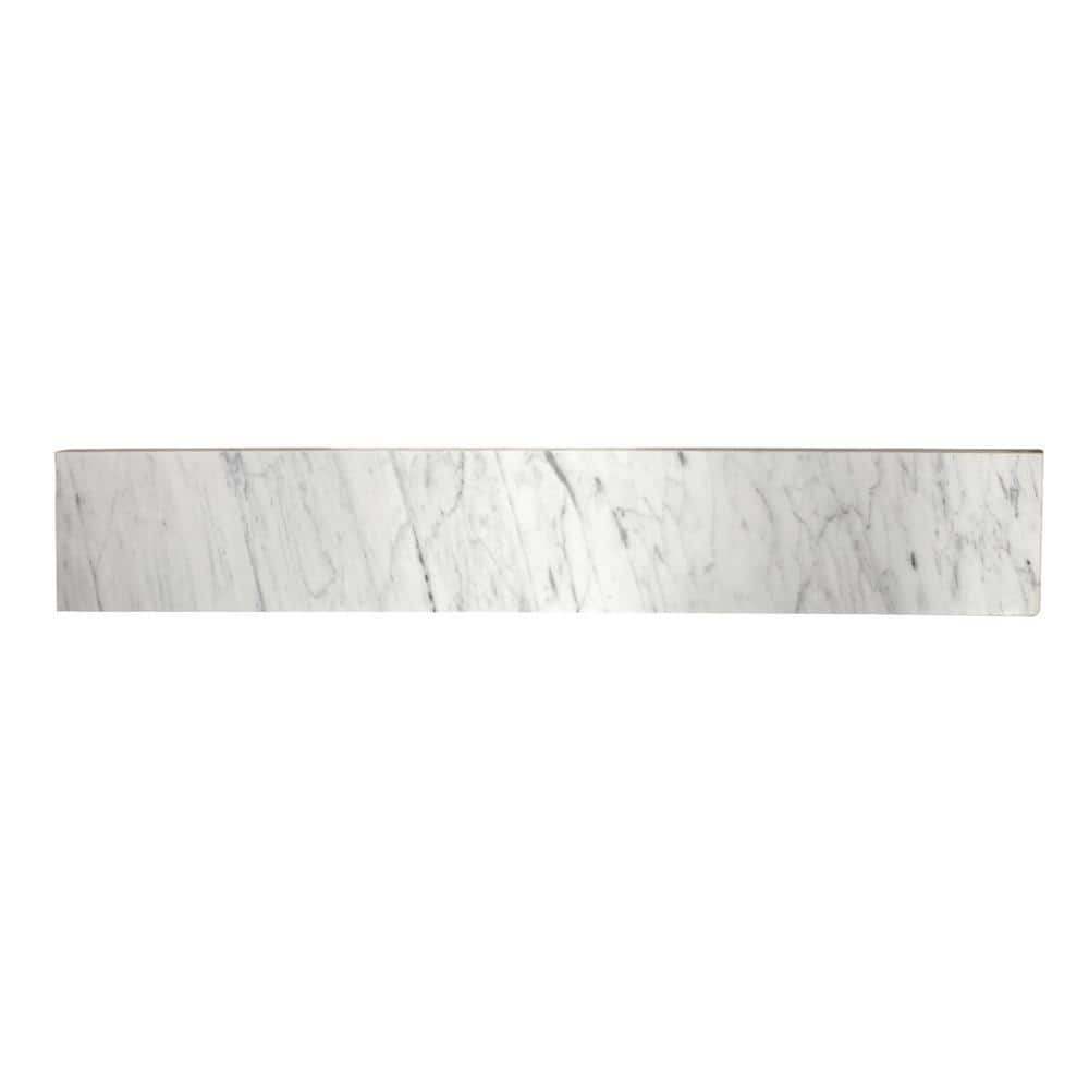 Templeton 30 in. Carrara Marble Vanity Top Backsplash in Carrara White price history on PriceWatchPro