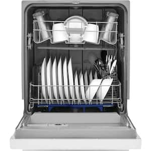 24 in. White Front Control Smart Built-In Tall Tub Dishwasher