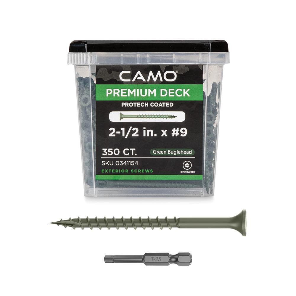 2-1/2 in. #9 Green Star Drive Exterior Bugle Head Wood Deck Screws (350-Count) price history on PriceWatchPro
