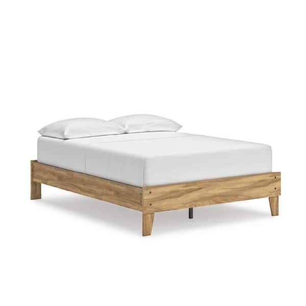 Signature DESIGN BY ASHLEY Bermacy Brown Wood Frame Full Platform Bed