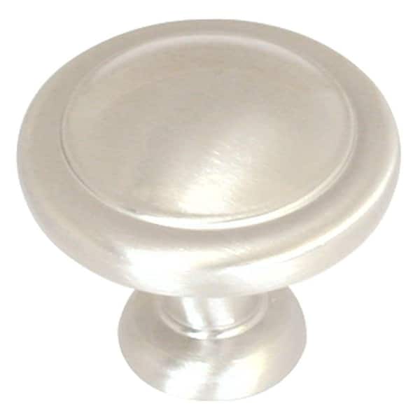 Amerock Allison Value 1-1/4 in (32 mm) Diameter Satin Nickel Round Cabinet Knob