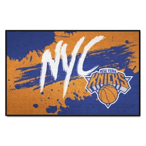 New York Knicks Slogan Orange 2 ft. x 3 ft. Starter Mat Area Rug