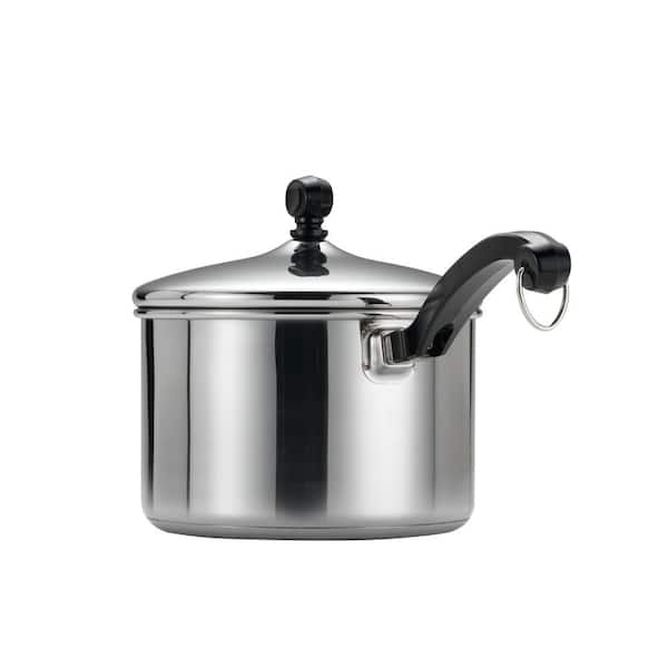 Farberware Classic Series 1 qt. Stainless Steel Sauce Pan with Lid 50000 -  The Home Depot