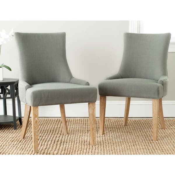 Safavieh Lester Granite Linen Dining Chair (Set of 2)