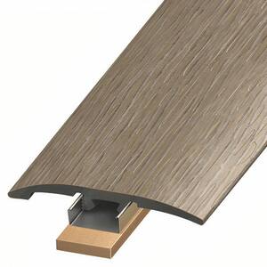 Bergen 1/4 in. Thick x 2 in. Width x 94 in. Length 3-in-1 T-Mold, Reducer, and End Cap Vinyl Molding