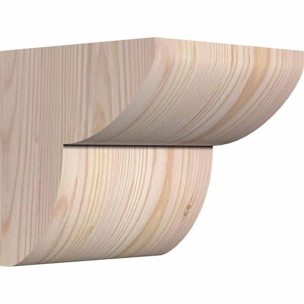 Ekena Millwork 6 in. x 6 in. x 6 in. Douglas Fir Carmel Smooth Corbel