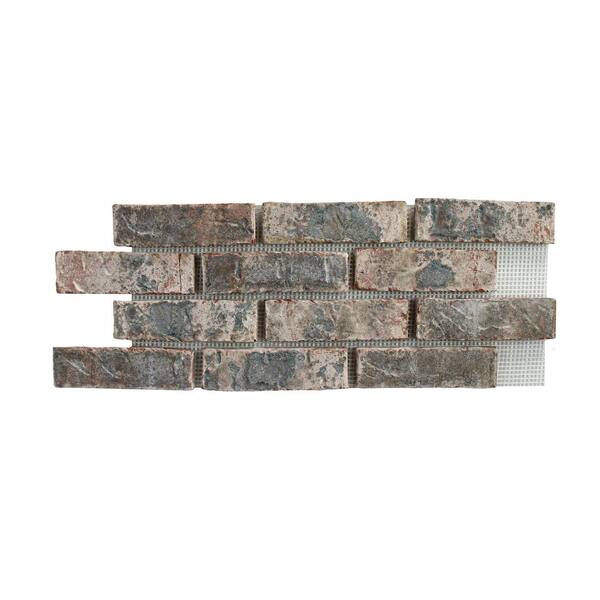 Old Mill Brick 28 in. x 10.5 in. x .0.5 in. Brickwebb Seaside Thin Brick Sheets (Box of 4-Sheets)