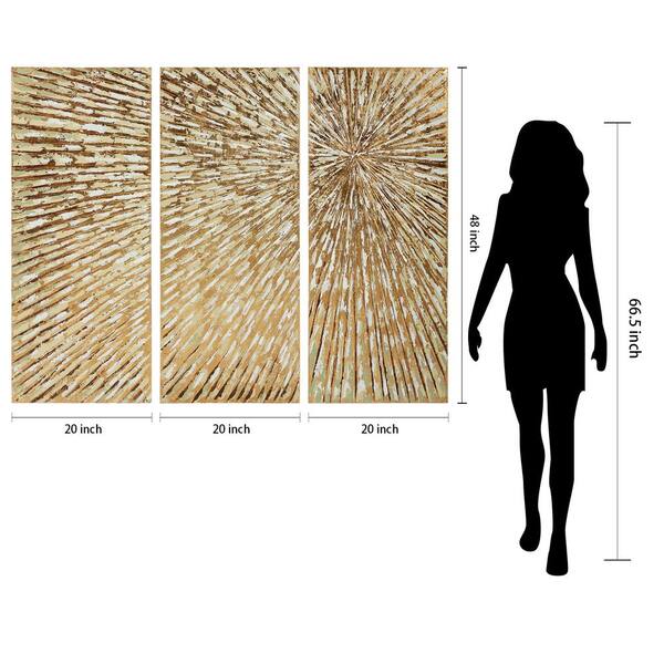 Empire Art Direct Wandbild Von Martin Edwards – Abstrakt, Handbemalt, Metallisch, 102x76 Cm