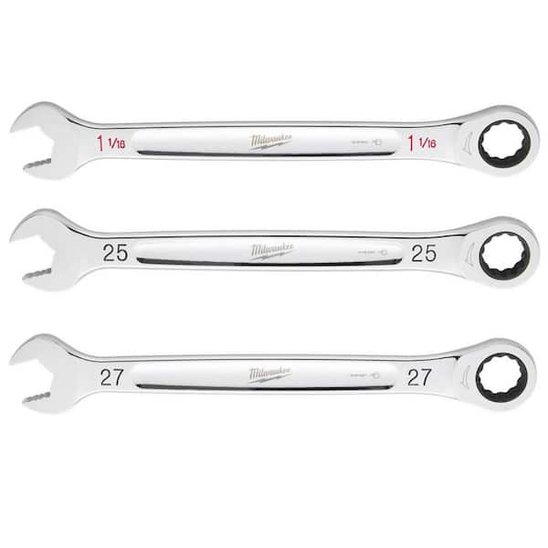 Milwaukee Metric Mechanics Ratcheting Combination Wrench Set (3-Piece)