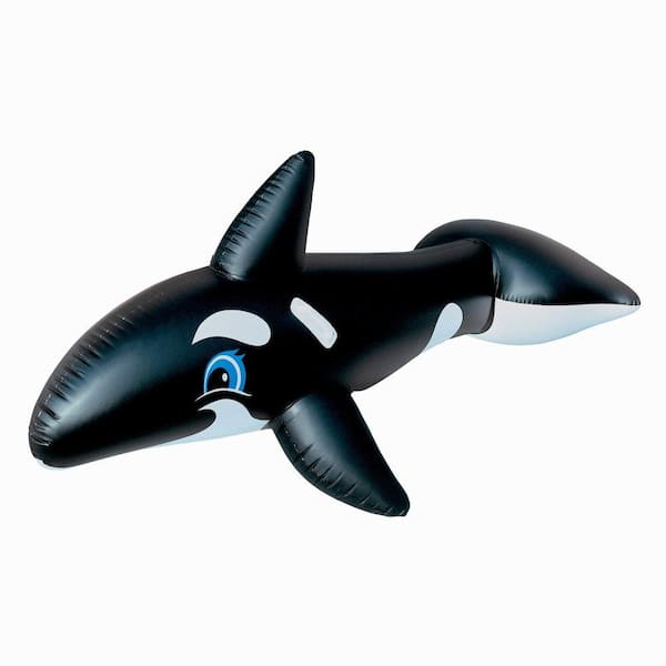 Splash & Play Jumbo Whale 80 in. Inflatable Ride-On Pool Toy