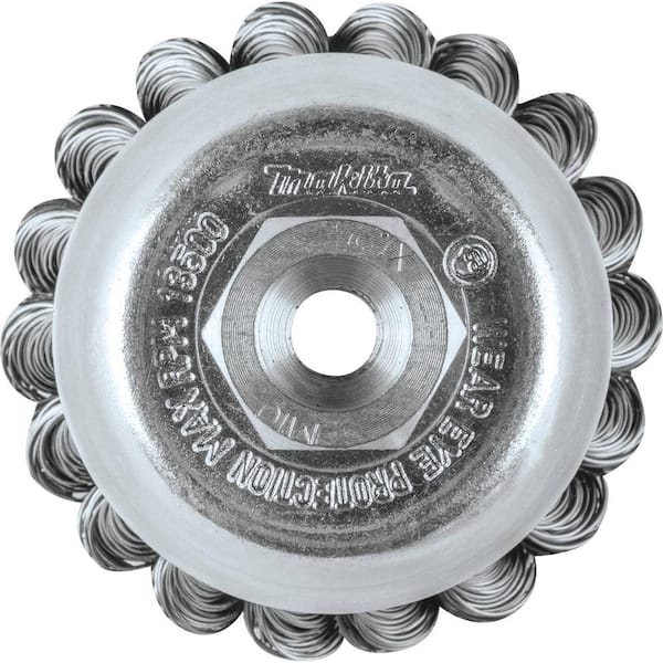 Makita M10 x 1.25 in. x 2-3/4 in. Stainless Knot Wire Cup Brush A