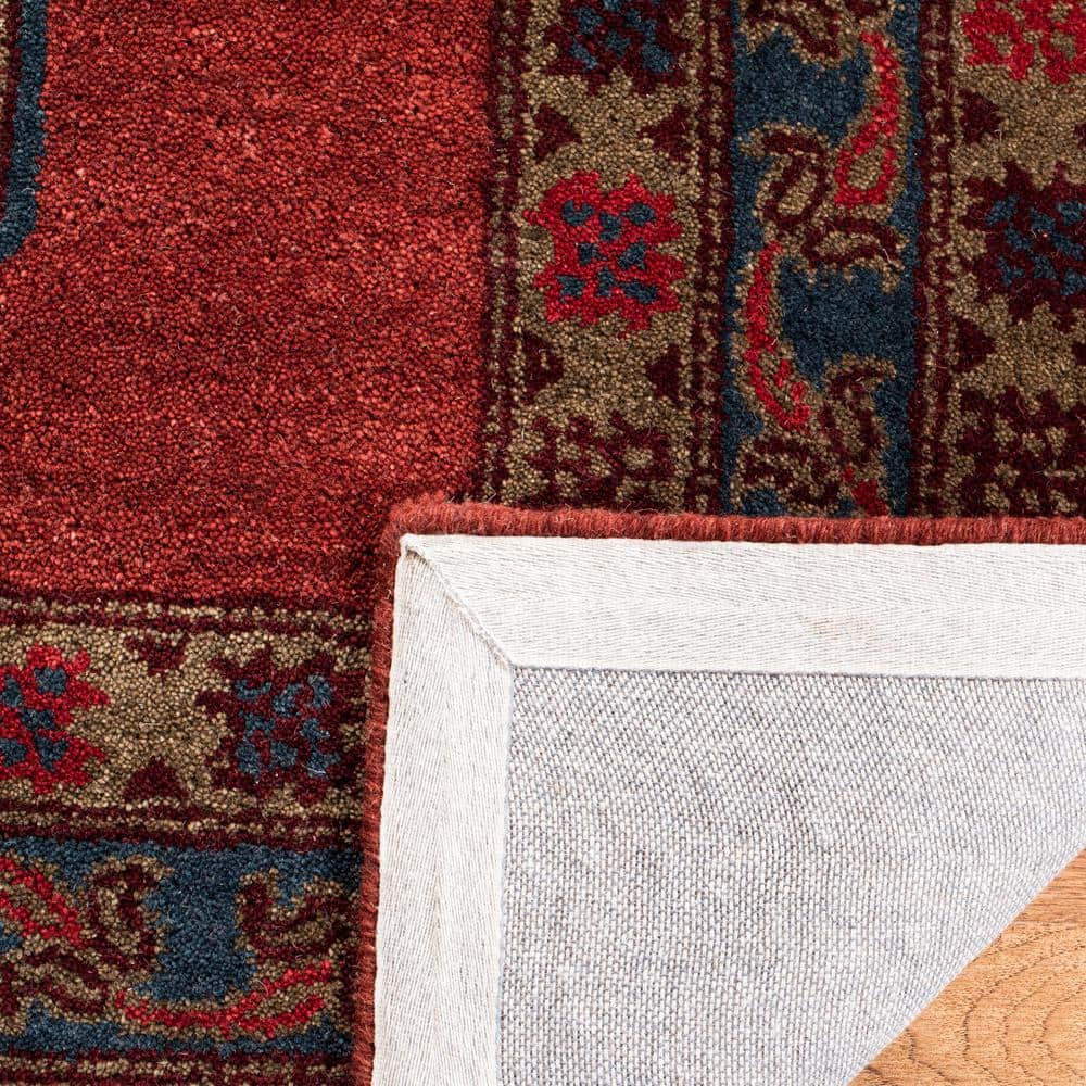 Heritage HG919 Hand Tufted Area Rug - Red - 6'x6' - Safavieh.