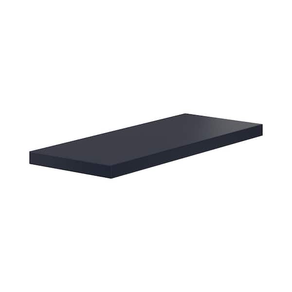Laramie 30 in. W x 12 in. D x 1.5 in. H Floating Shelf in Painted Blue