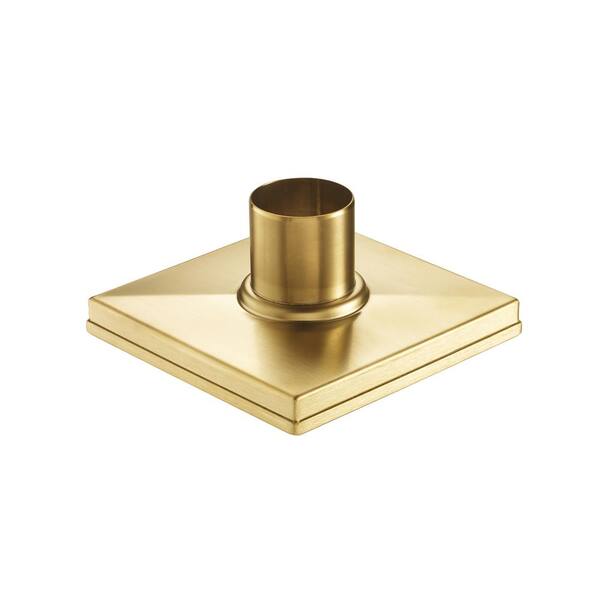 ELEGANTE DRAIN COLLECTION Tile Insert Cover 6-in x 6-in Gold Stainless  Steel Shower Drain in the Shower Drains department at