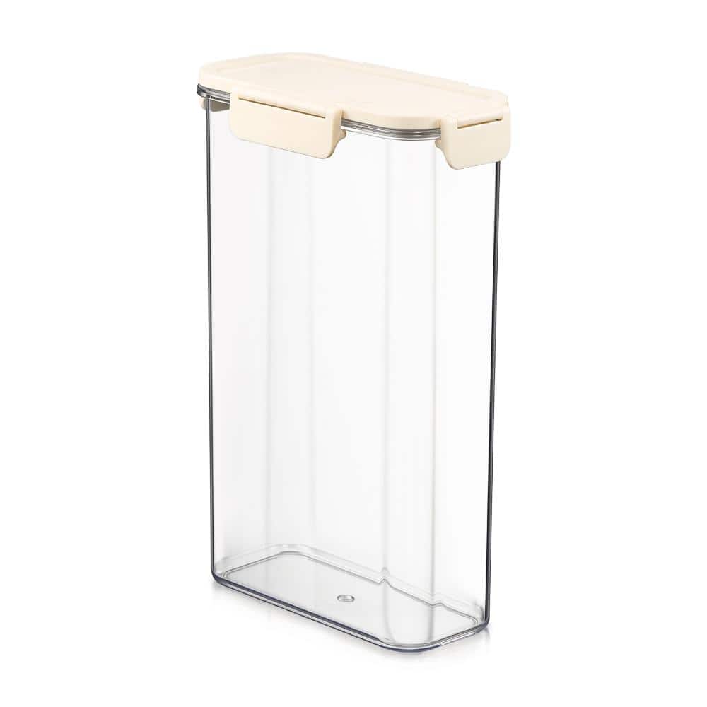 Stackable Plastic Food Storage Container with Lids (1 Pack), Clear Airtight Pantry Canister for Kitchen Organization price history on PriceWatchPro