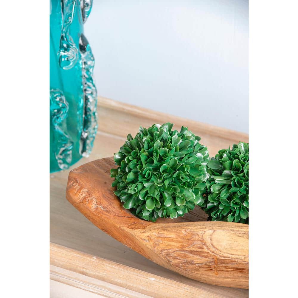 Set of 4 Green Plastic Boxwood Topiary Balls