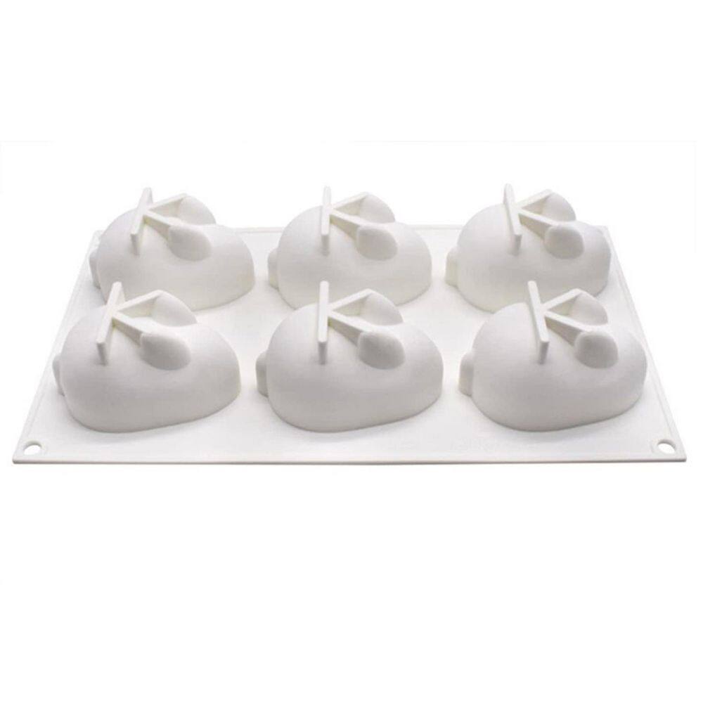 6-Cavity Rabbit Shape Silicone Baking Mold for Chocolate, Mousse Cake, French Dessert, Pastry, Pudding, Jelly price history on PriceWatchPro