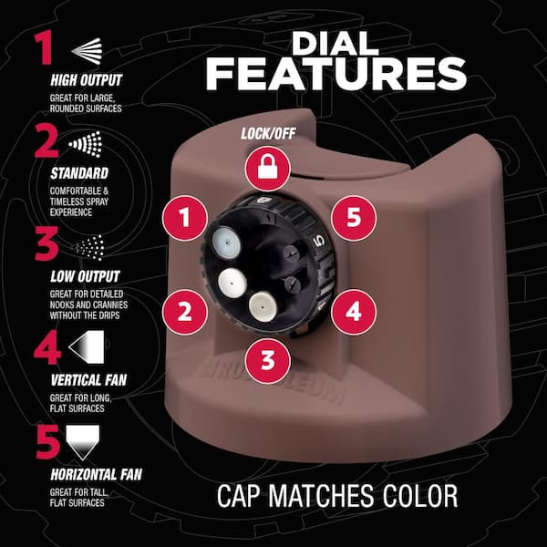 12 oz. Custom Spray 5-in-1 Satin Chestnut Brown Spray Paint