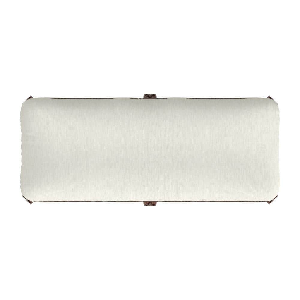 Michelline Light Cherry and Cream Upholstered Bench