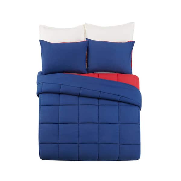 Urban Playground Solid Blue Microfiber Twin/Twin XL 2-Piece Comforter Set