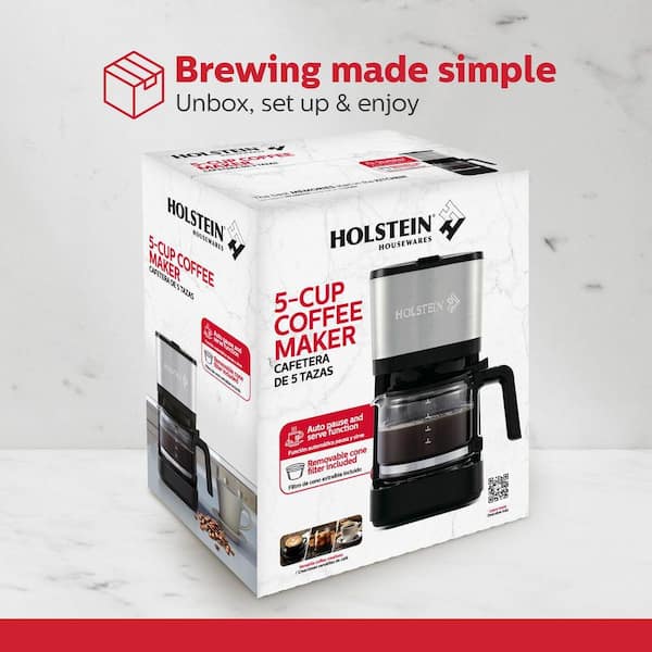 Holstein Housewares 5-Cup Coffee Maker
