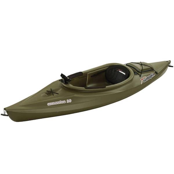 Sun Dolphin Excursion 10 ft. Sit-In Kayak in Olive