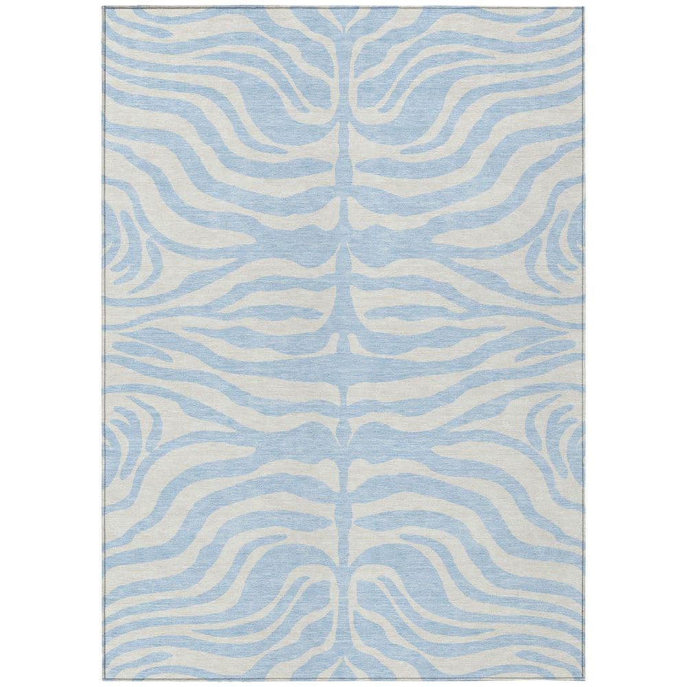 Chantille Machine Washable Indoor/Outdoor Abstract ACN1042 Sky 10 ft. x 14 ft. Area Rug price history on PriceWatchPro