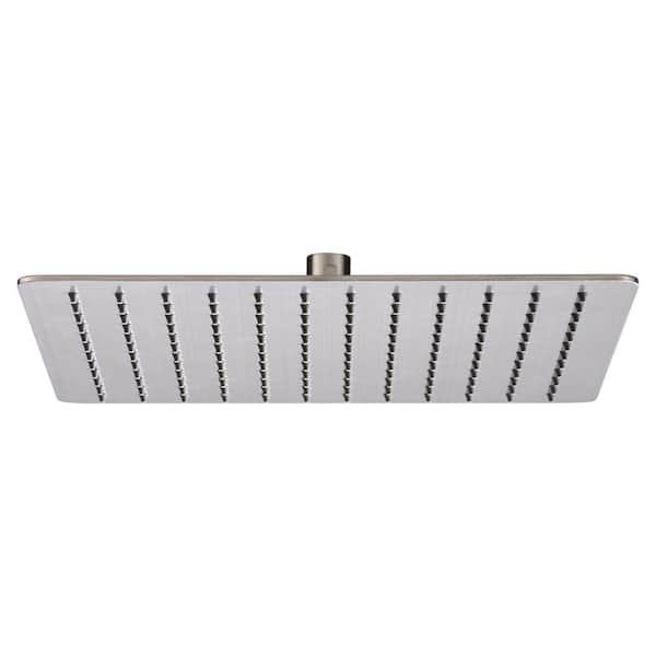 Modern 1-Spray 12 in. Single Ceiling Mount Fixed Shower Head in Brushed Nickel Modern 1-Spray 12 in. Single Ceiling Mount Fixed Shower Head in Brushed Nickel