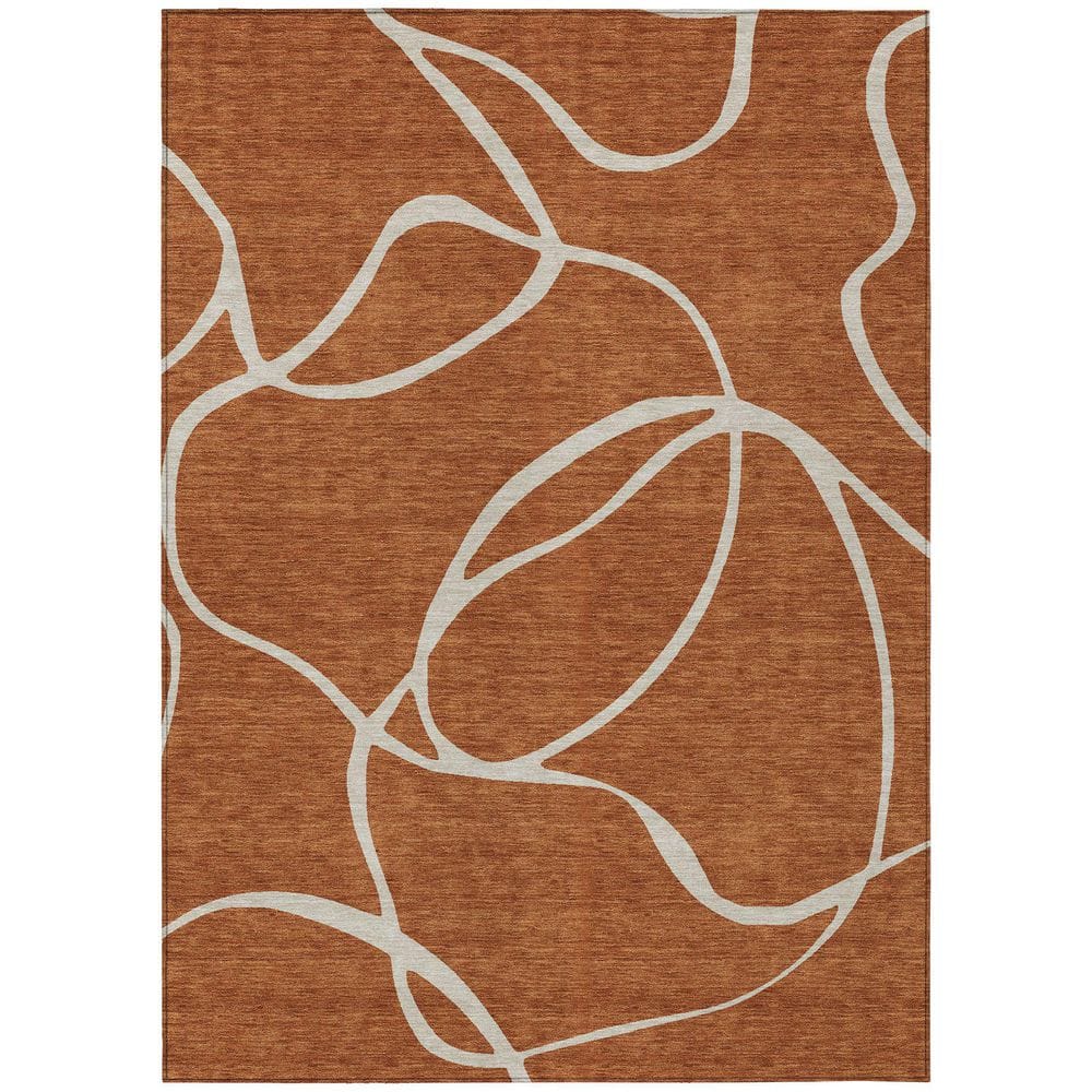Addison Rugs Chantille Machine Washable Indoor/Outdoor Abstract ACN999 Paprika 10 ft. x 14 ft. Area Rug