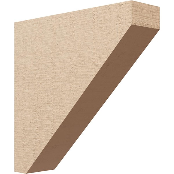 Ekena Millwork 5 in. x 20 in. x 20 in. Thin Concord Rough Cedar Woodgrain TimberThane Corbel, Primed Tan