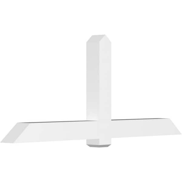 Ekena Millwork Eugene 84 in. W x 35 in. H x 6 in. D Signature Polyurethane Bracket