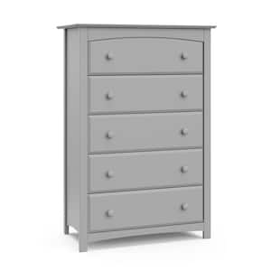 Kenton 5-Drawer Pebble Gray Dresser