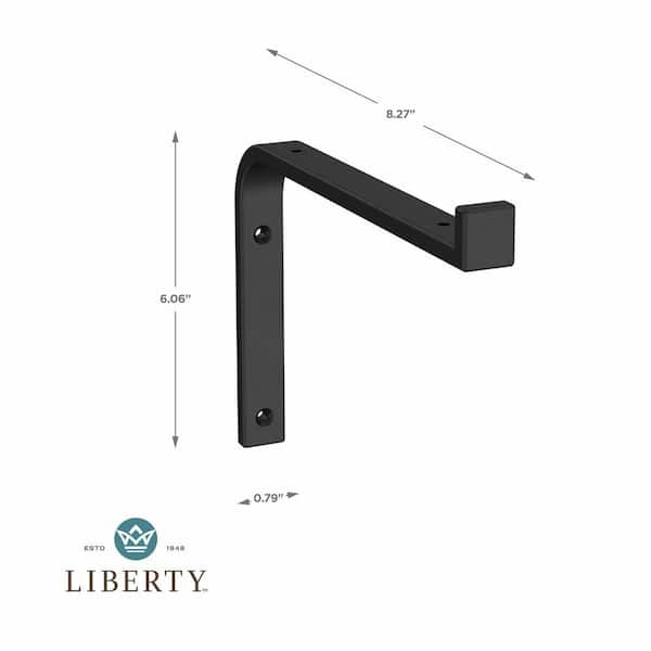 Liberty 24 in. x 8 in. x 6 in. Dark Stained Solid Pine Wood