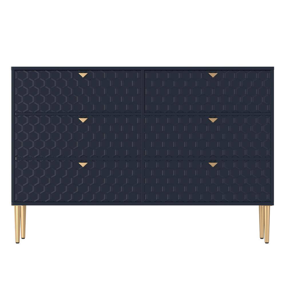 Boyel Living Blue 47.8 in. W x 15.75 in. D x 31.77 in. H Modern Indoor