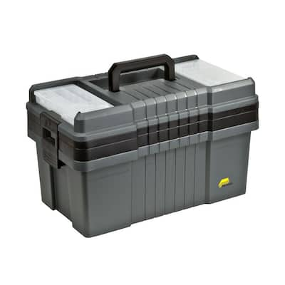 Houseworks 8.25 In. Unfinished Wood Large Tool Box or Garden Tote Kit 94603  - The Home Depot