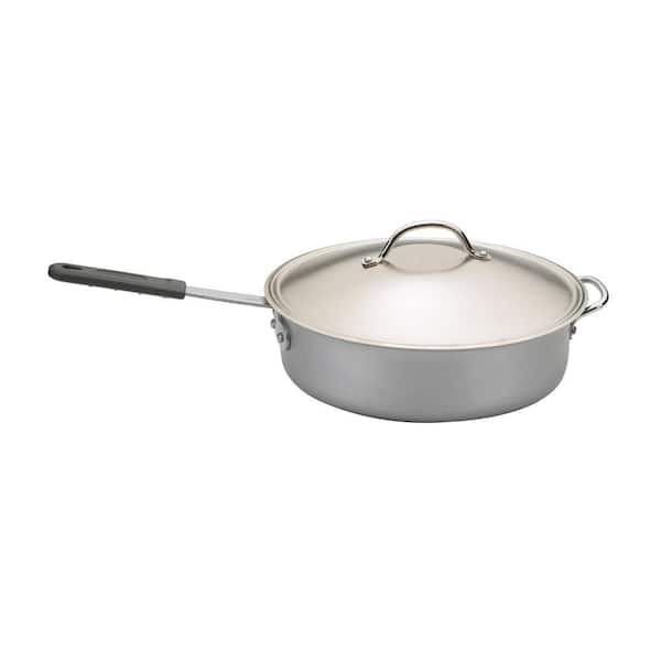 Nordic Ware Restaurant 6 qt. Aluminum Nonstick Saute Pan in Silver with  Glass Lid 21960M - The Home Depot
