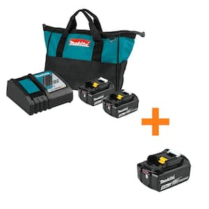Makita 18V LXT Lithium-Ion High Capacity Battery Pack 4.0Ah with LED Charge  Level Indicator (2-Pack) BL1840B-2 - The Home Depot