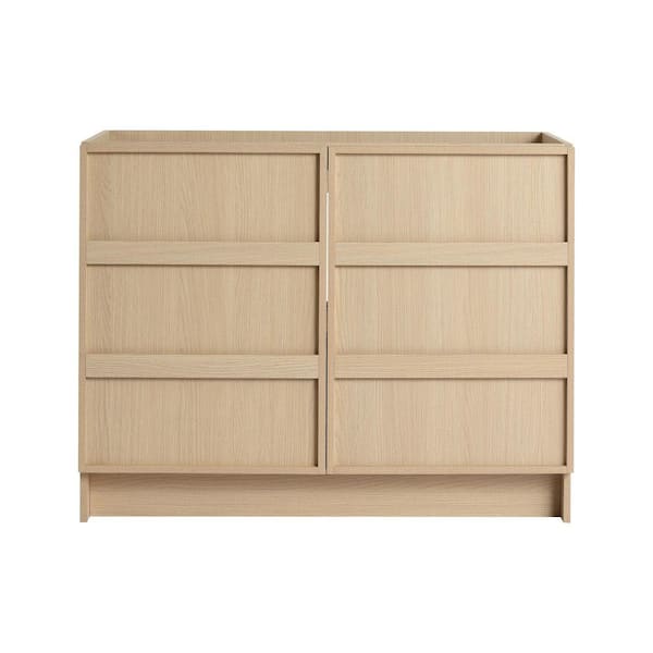 42 in. Bath Vanity Cabinet without Top in Dune Oak Unassembled