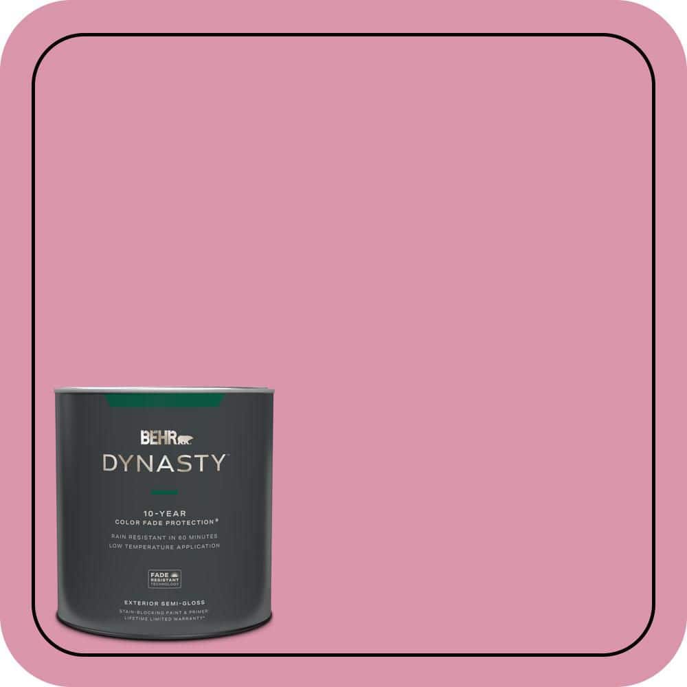 1 qt. #110B-4 Foxy Pink Semi-Gloss Enamel Exterior Stain-Blocking Paint & Primer price history on PriceWatchPro