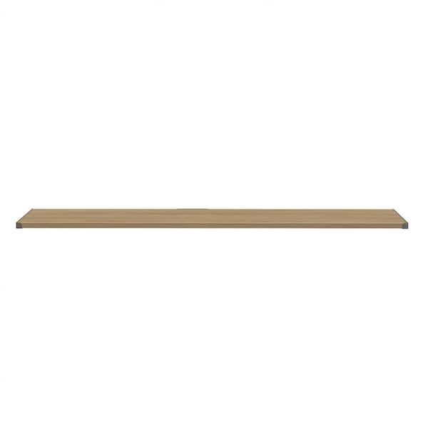 Reynolds 48 in. W x 1 in. H Monterey Oak Laminate Board Traditional Closet System Top Shelf Kit w/ Hardware