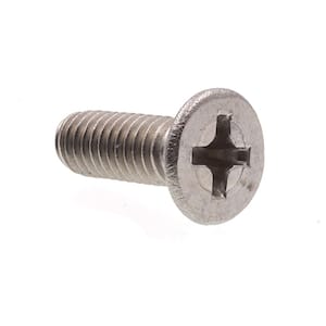 M4-0.7 x 12 mm Grade A2-70 Metric Stainless Steel Phillips Drive Flat Head Machine Screws (10-Pack)