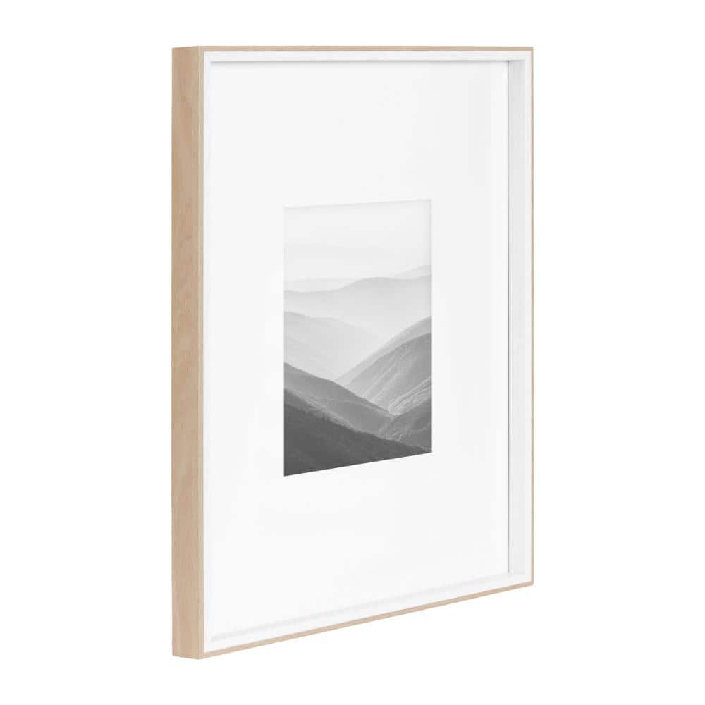 Classic White and Natural 16x20 Tabletop and Wall Photo Frame Set