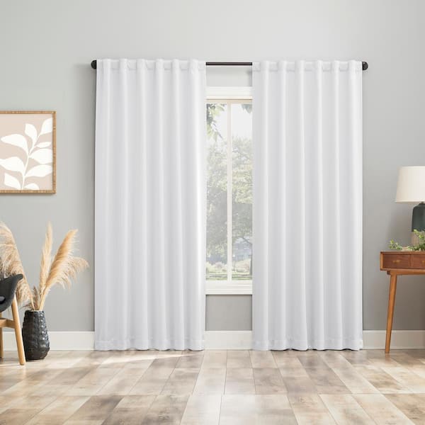 Sun Zero Aria Magnetic Closure Theater Grade White Polyester 52 in