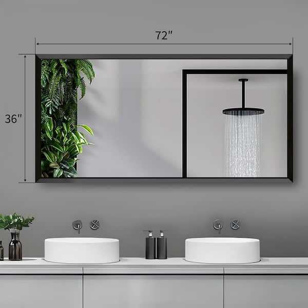 UPIKER Shaila 72 in. W x 36 in. H Rectangular Metal Framed