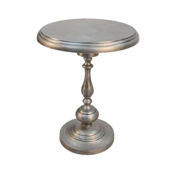 Carolina Cottage Pearson Antique Nickle End Table
