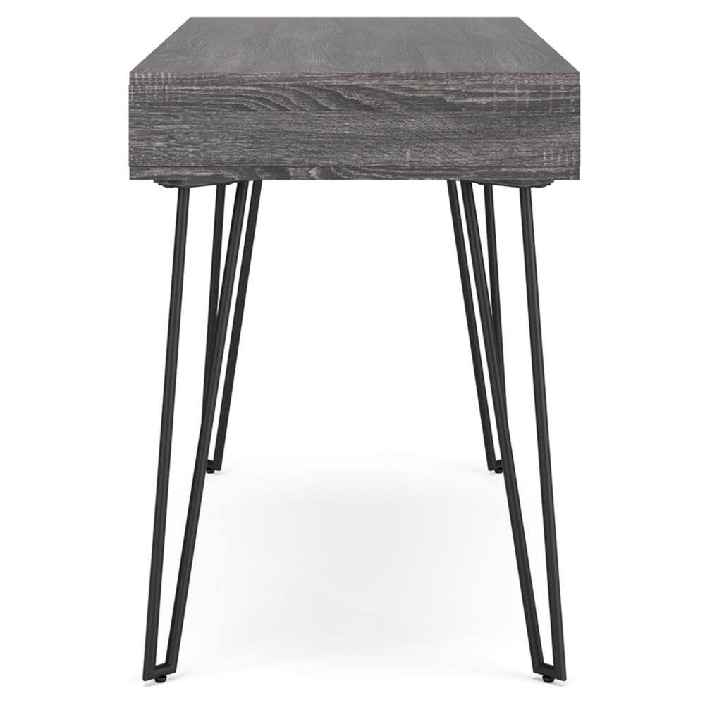 Strumford 48" Charcoal Gray Wood Home Office Desk