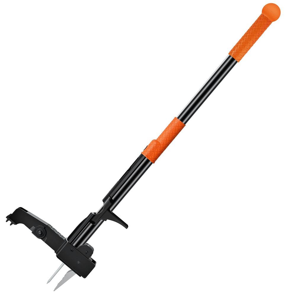 40 in. Weeder Stand-Up Tool with 4 Claws Stainless Steel Long Handle Foldable Foot Board Leaf Bag Easy Removal price history on PriceWatchPro