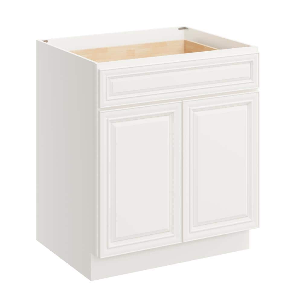 30 in. W x 24 in. D x 34.5 in. H Plywood Ready to Assemble Floor Base Kitchen Cabinet in Pearl White with Drawer price history on PriceWatchPro
